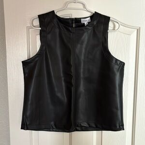 Evereve faux leather tank